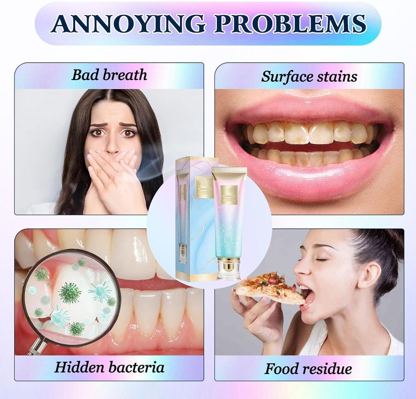 Niacinamide Whitening Toothpaste - Complete Care, Fresh Breath, Stain Removal